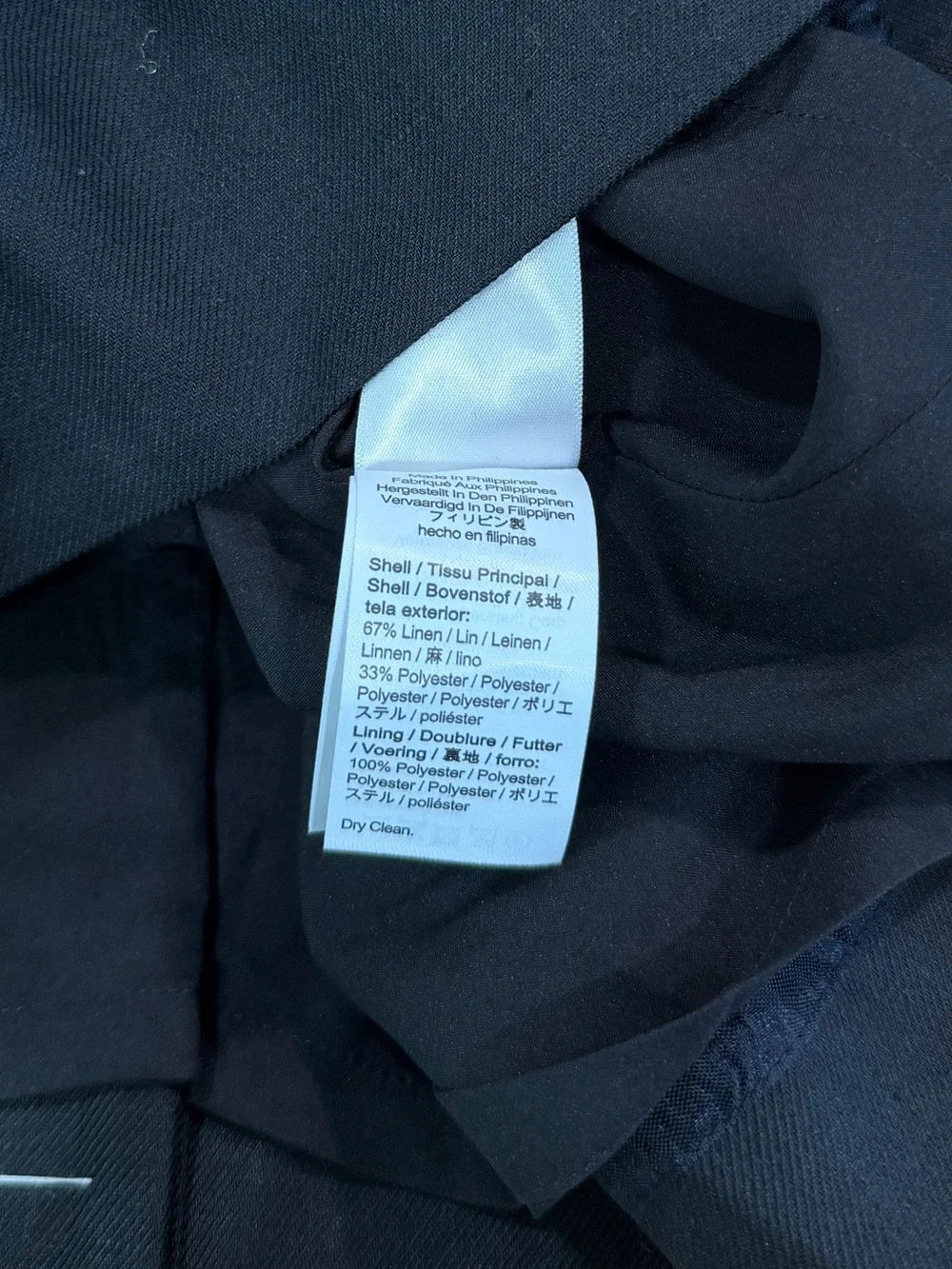 J.Crew Resume Dress Black Linen Blend NWT Size 20